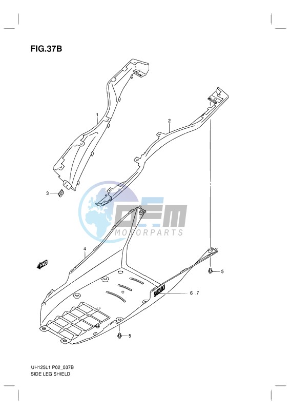 SIDE LEG SHIELD (MODEL RACING P19)