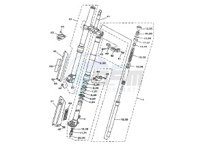 YZ 125 drawing FRONT FORK