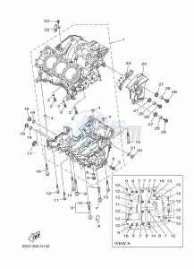 XSR900 MTM850 (BAE8) drawing CRANKCASE