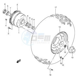 LT-F160 (P24) drawing FRONT WHEEL