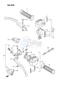 LT-F250 (E3) drawing HANDLE SWITCH (MODEL M N P R S T)