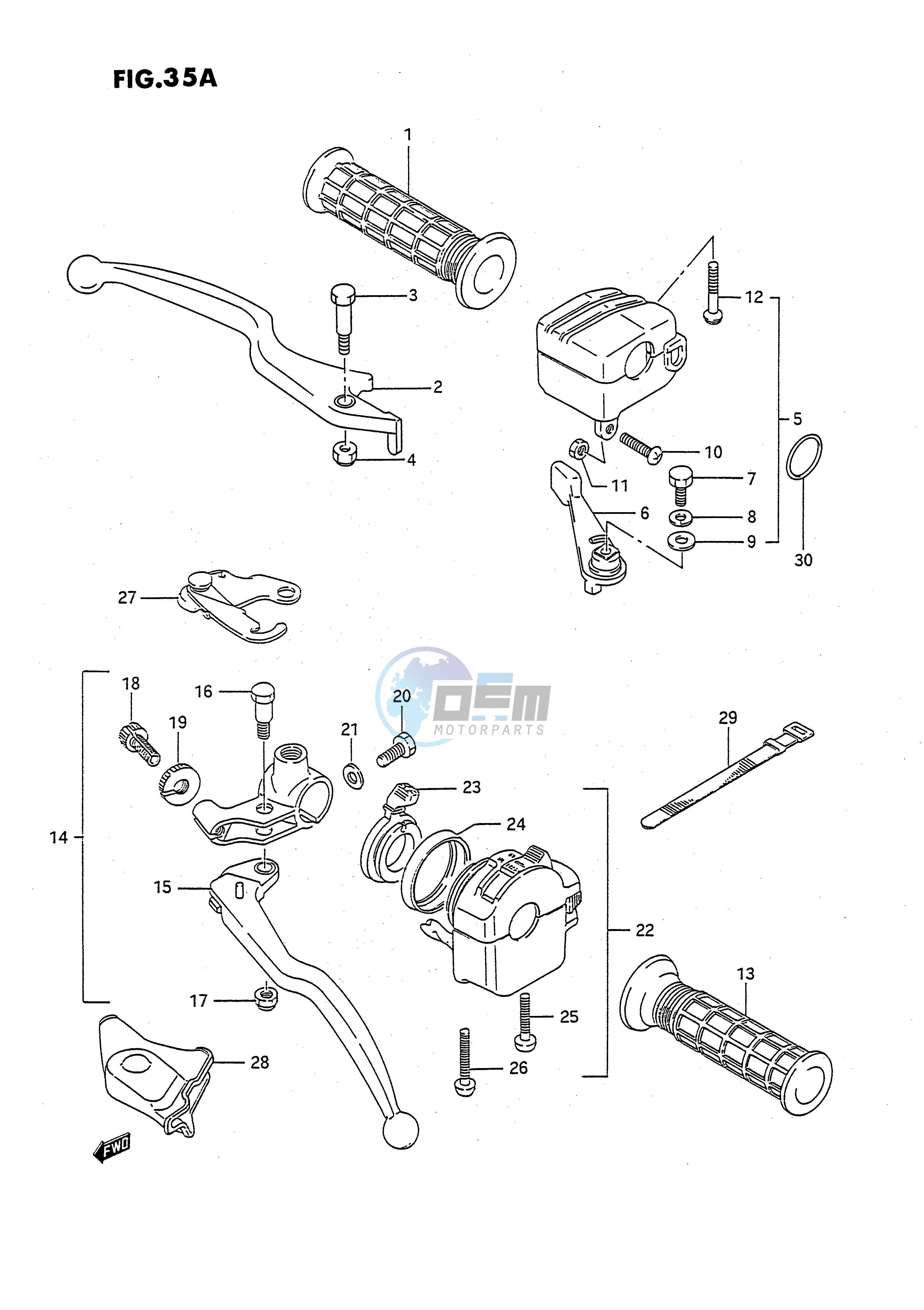 HANDLE SWITCH (MODEL M N P R S T)