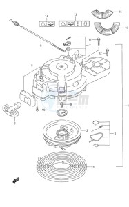 DF 9.9 drawing Recoil Starter