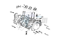 SENDA SM X-RACE - 50 CC EU2 drawing CRANKCASE - COVER