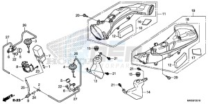 CBR1000RRF Fireblade - CBR1000RR 2ED - (2ED) drawing AIR INTAKE DUCT/ SOLENOID VALVE