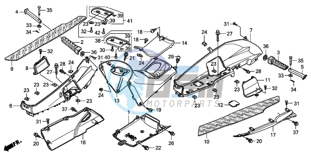 FLOOR PANEL/CENTER COVER (FES1253-5)(FES1503-5)