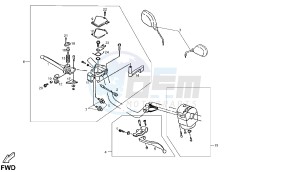 DXR - 200 CC VTHSM1B1A drawing HANDLE SWITCH. LEVER