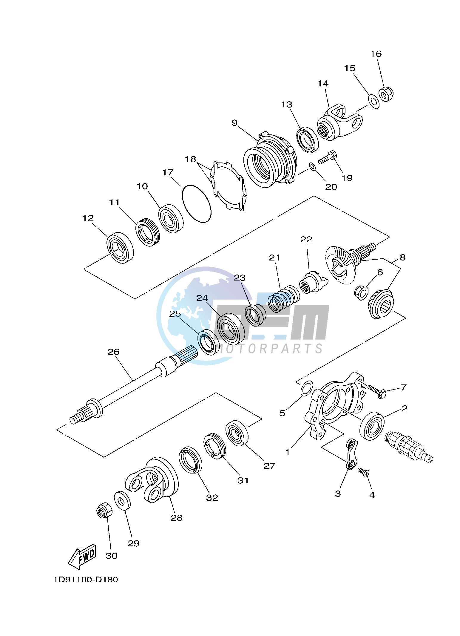 MIDDLE DRIVE GEAR