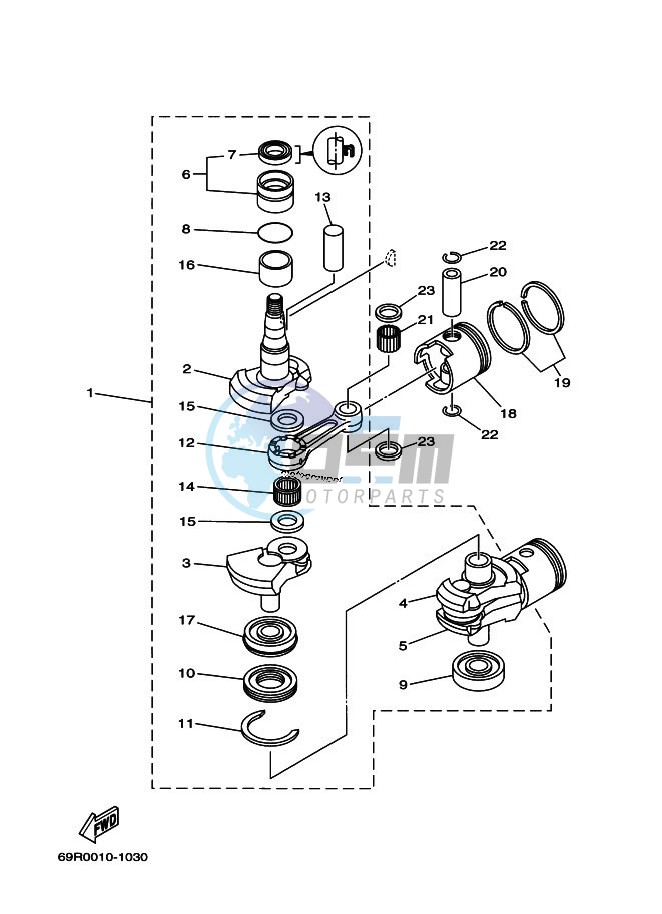 CRANKSHAFT--PISTON