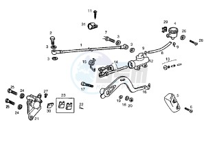 SENDA SM - 50 cc drawing REAR BRAKE SYSTEM