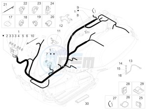 GTS 300 ie ABS E4 (EMEA) (EN, EU) drawing Main cable harness