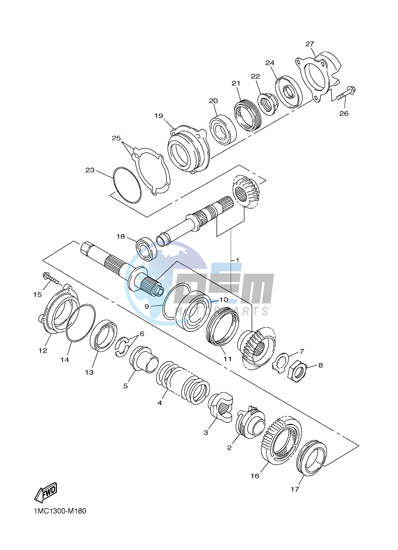 MIDDLE DRIVE GEAR