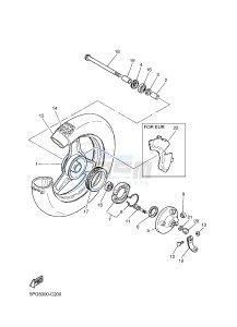 PW50 (2SA7 2SA8 2SA9) drawing FRONT WHEEL