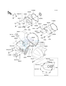 VN 800 C [VULCAN 800 DRIFTER] (C1 CAN ONLY-C2) [VULCAN 800 DRIFTER] drawing LEFT ENGINE COVER-- S- -