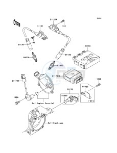 KVF650 4x4 KVF650D8F EU GB drawing Ignition System