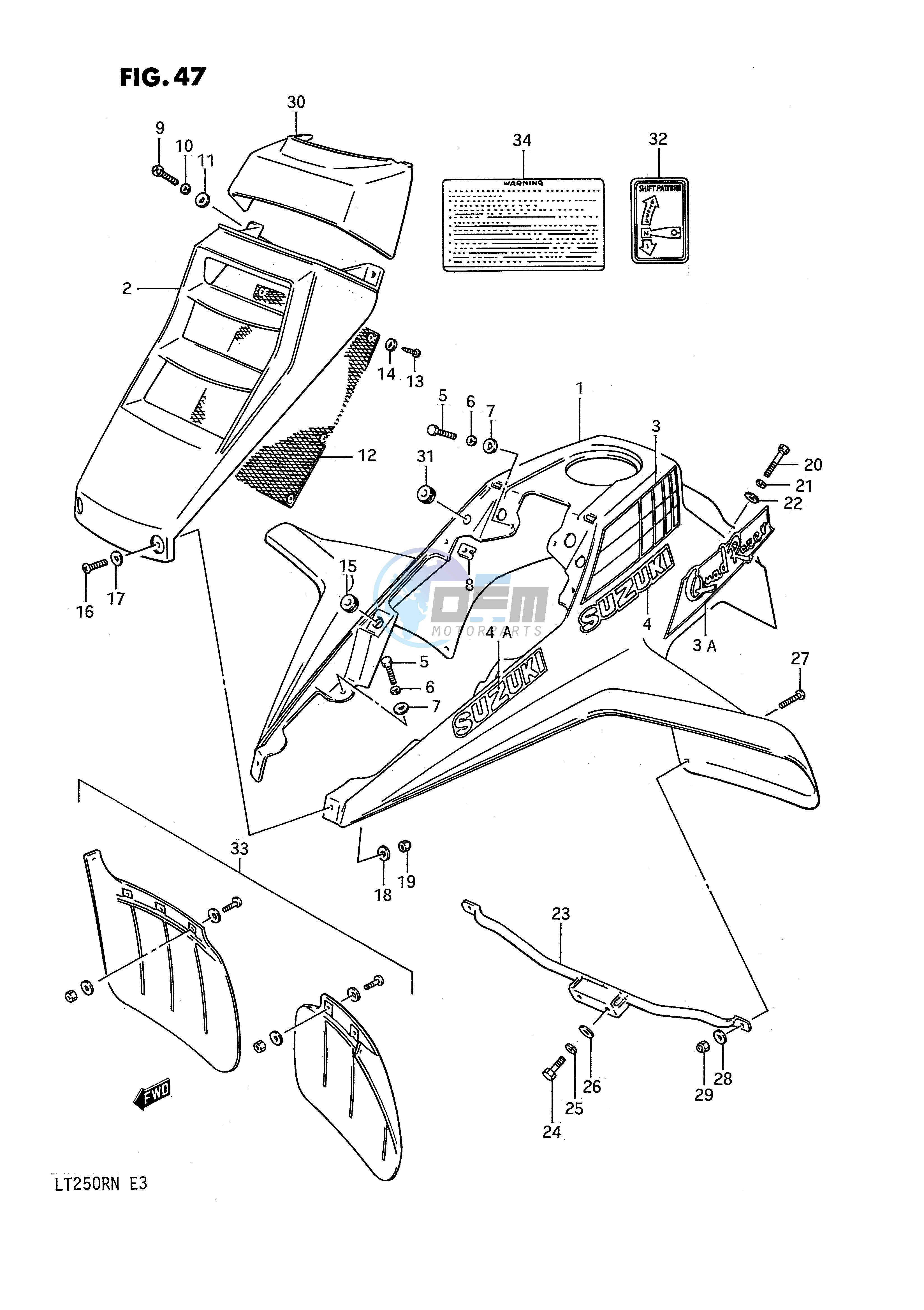 FRONT FENDER (MODEL H J)