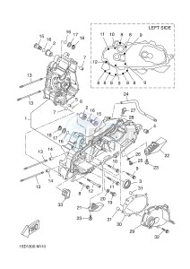 YP400RA X-MAX 400 ABS X-MAX (1SDE 1SDE 1SDE 1SDE) drawing CRANKCASE