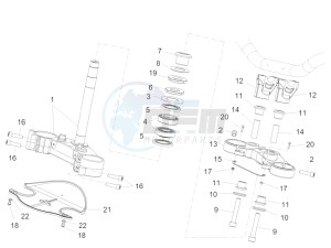 CAPONORD 1200 RALLY E3 ABS (NAFTA) drawing Steering