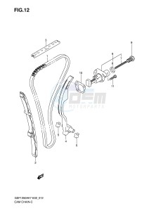 GSF1250 (E2) Bandit drawing CAM CHAIN