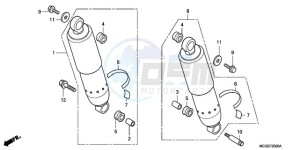 VT750CA9 Korea - (KO / ST) drawing REAR CUSHION