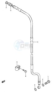 RM125 (E28) drawing FRONT BRAKE HOSE (MODEL K)