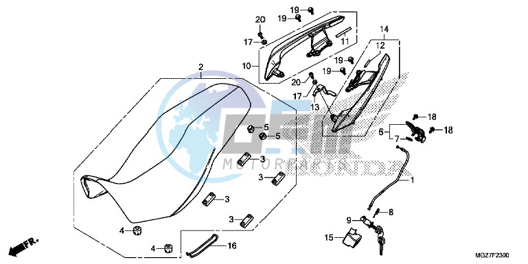 SEAT/ REAR GRIP