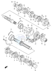 GSF1200 (E2) Bandit drawing TRANSMISSION