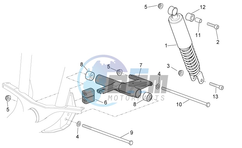 Shock absorber-connect. Rod