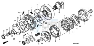 TRX500FEB drawing CLUTCH