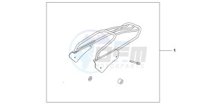 VT750DC SHADOW SPIRIT drawing RR CARRIER