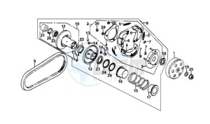 ORBIT 50 drawing CLUTCH / V-SNAAR