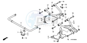 TRX420FA9 Australia - (U) drawing REAR ARM