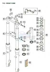 FLEXER_XL_45kmh_K8-L0 50 K8-L0 drawing Front fork