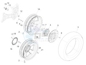 GTS 300 ie Super (EMEA, APAC) (AU, HK, IN, IT, J, SG, TW, UK) drawing Rear wheel