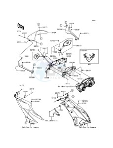 NINJA_ZX-6R ZX600REF FR GB XX (EU ME A(FRICA) drawing Cowling