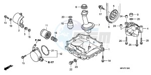 CB1000RAB drawing OIL PAN/ OIL PUMP