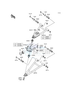 MULE PRO-DXT KAF1000BGF EU drawing Front Suspension