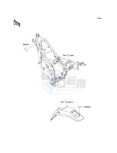 KDX200 H (H6F) 80 H6F drawing LABELS