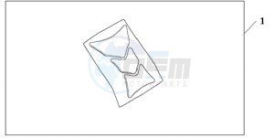 CBR1000RR9 Korea - (KO / HRC MME) drawing TANK PAD HONDA WING LOGO