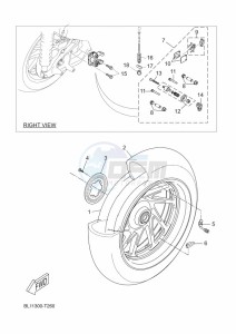 YP400RA XMAX 400 ABS (BL16) drawing REAR WHEEL & BRAKE SYSTEM