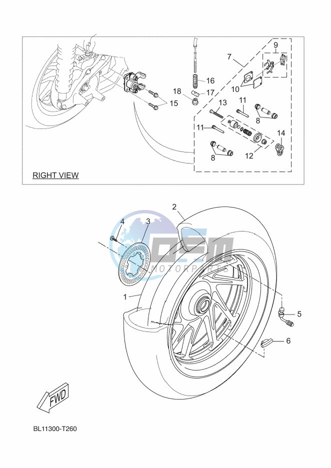 REAR WHEEL & BRAKE SYSTEM