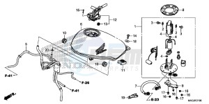 CMX500AH UK - (E) drawing FUEL TANK/ FUEL PUMP