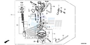 CRF125FE CRF125F Europe Direct - (ED) drawing CARBURETOR