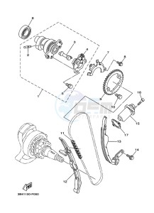 YFM700FWAD YFM7NGPAK (B4FN) drawing CAMSHAFT & CHAIN