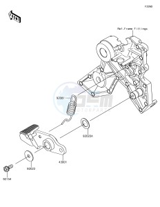 NINJA 650 EX650KJFA XX (EU ME A(FRICA) drawing Brake Pedal