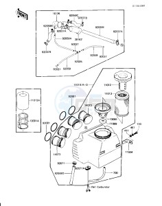 KZ 750 H [LTD] (H2-H4) [LTD] drawing AIR CLEANER -- 81-83 H2_H3_H4- -