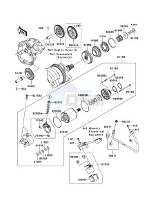 NINJA ZX-10R ZX1000D6F FR GB XX (EU ME A(FRICA) drawing Starter Motor