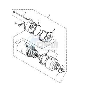 XV VIRAGO 1100 11000 drawing STARTING MOTOR