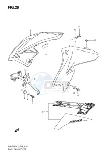 DR-Z125L EU drawing FUEL TANK COVER