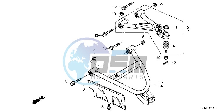 FRONT ARM (4WD)